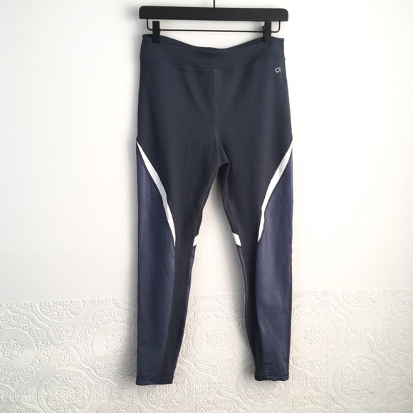 Gap Fit sporty striped blackout workout leggings M - Picture 6 of 6